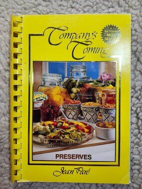 Companys Coming PRESERVES Cookbook Jean Pare 1994 Spiral Bound Recipes Jams